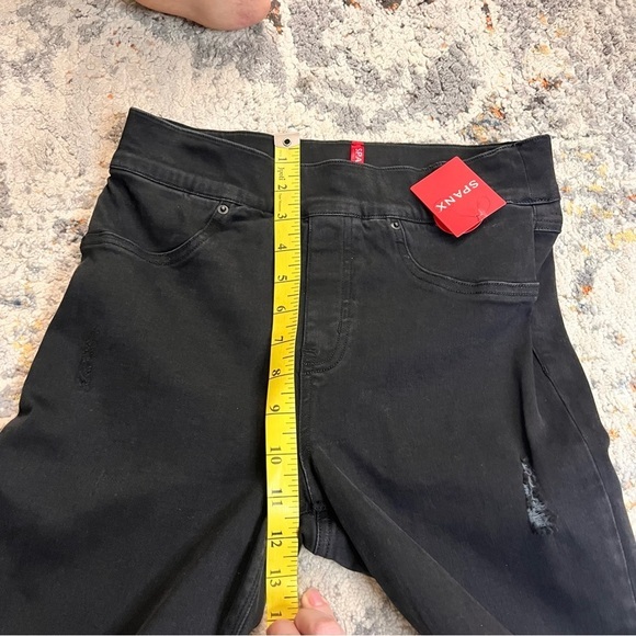 SPANX Vintage Black Distressed Ankle Skinny Jeans Size S NWT - Picture 10 of 11